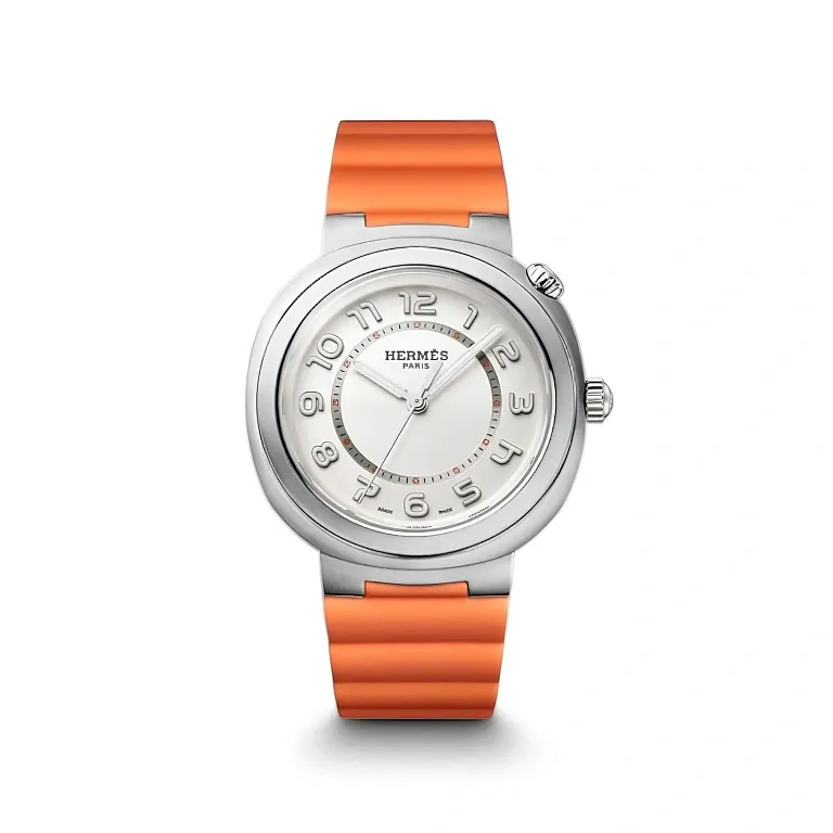 Часы Large 36 Cut Hermes Orange - фото 1