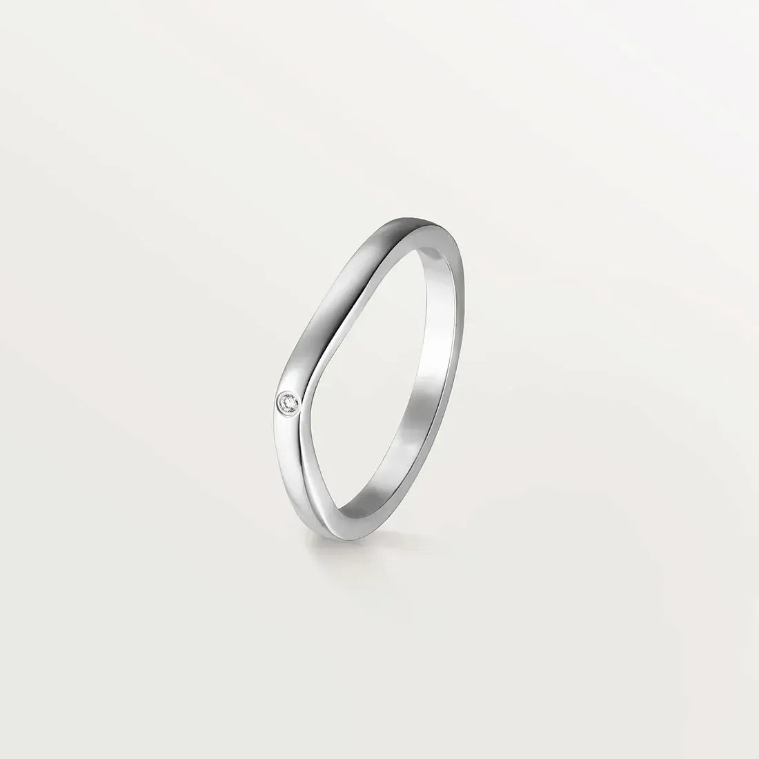Cartier Обручальное кольцо c 3 бриллиантами Ballerine 2 мм - фото 3