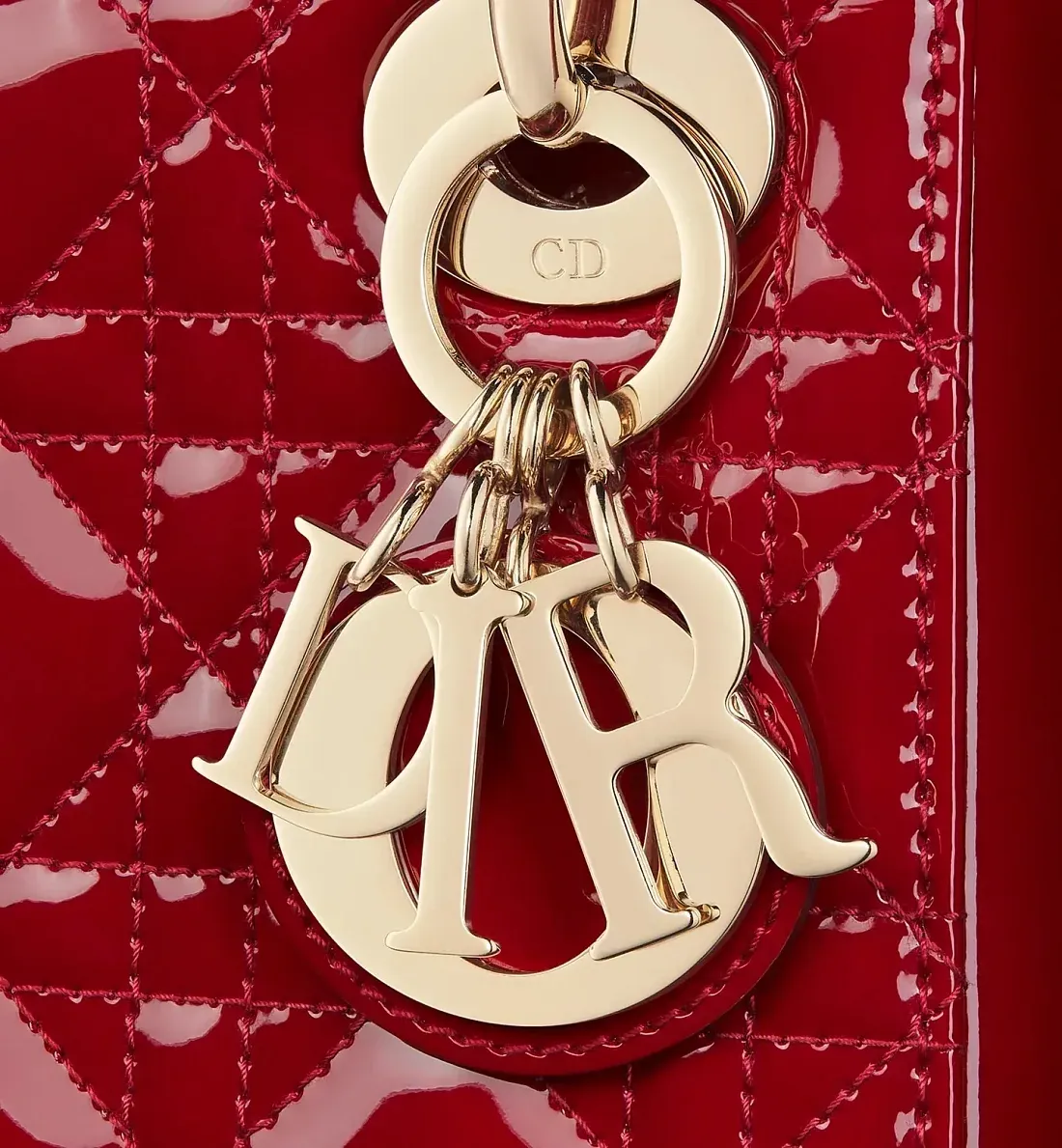 Dior Сумка Lady мини-формата Cherry Red - фото 7