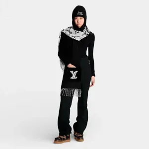 Louis Vuitton Шарф Blizzard Black - фото 2