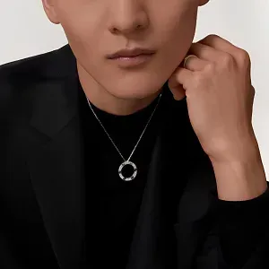 Cartier Колье Love, paved Men White Gold - фото 2