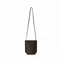The Row Сумка NS Park Crossbody Smoked Taupe из кожи Intense Brown - фото 1