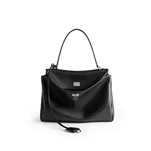 Balenciaga Cумка Rodeo среднего формата Black - фото 1