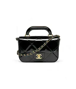 Chanel Мини-сумка с клапаном и ручкой сверху - фото 1