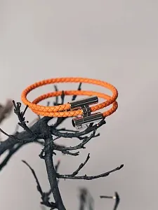 Hermès Браслет Tournis Tresse - фото 2