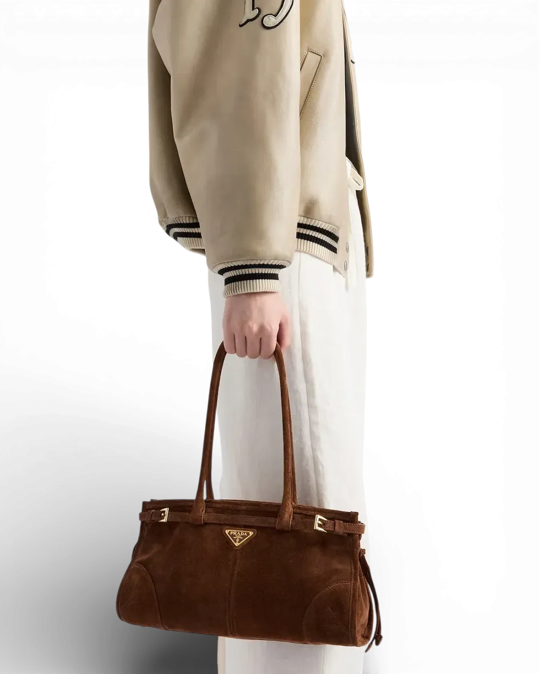 Prada Сумка Bonnie medium suede - фото 7