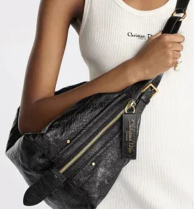 Dior Сумка D-Journey in crinkled calfskin большого формата - фото 4