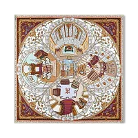Louis Vuitton Платок-каре Maison De Famille 90 Tan - фото 1