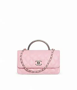 Chanel Клатч с цепью Light Pink - фото 1