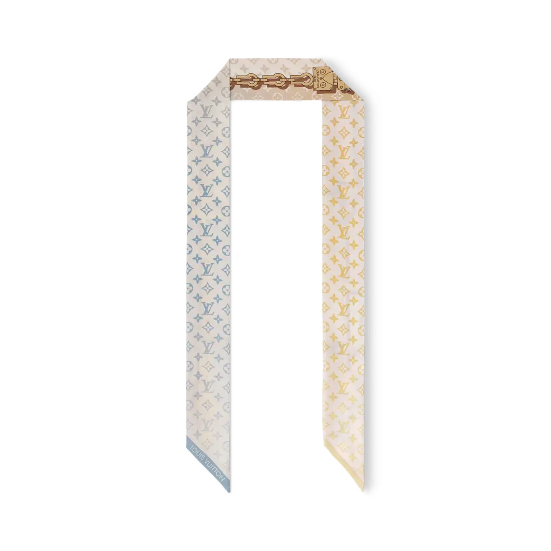 Louis Vuitton Шелковая лента Rising Confidential BB Ciel - фото 3