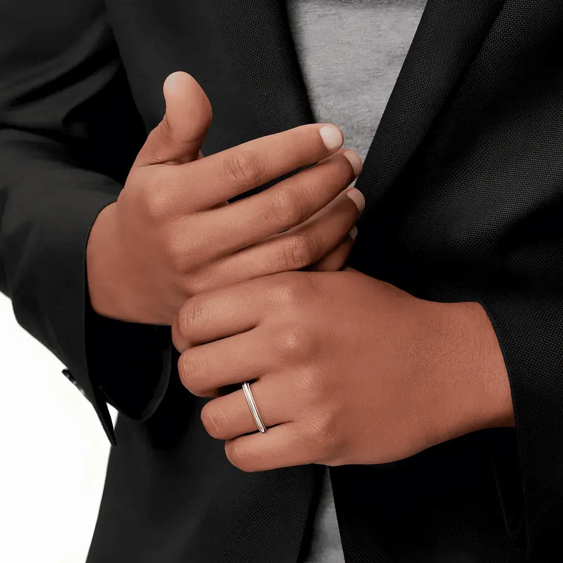 Tiffany & Co. Обручальное кольцо Together Milgrain Band Ring Men Yellow Gold - фото 2