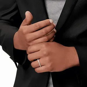 Tiffany & Co. Обручальное кольцо Together Milgrain Band Ring Men Yellow Gold - фото 2