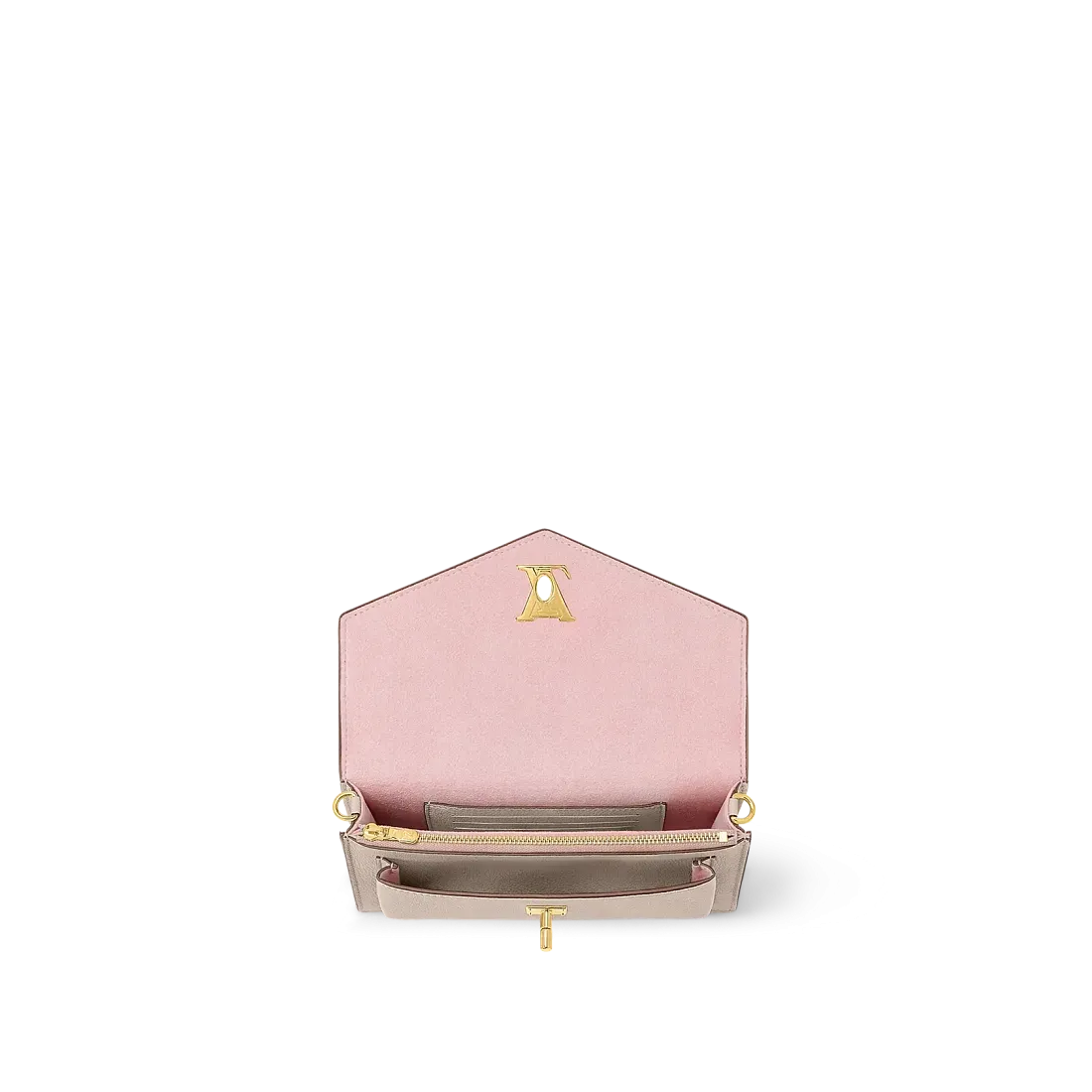 Louis Vuitton Клатч на цепочке Mylockme Greige - фото 3