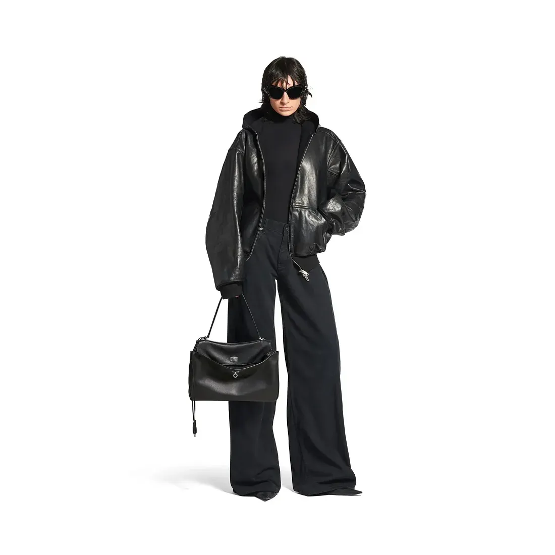 Balenciaga Cумка Rodeo среднего формата Black - фото 2