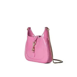 Gucci Мини-сумка Jackie Notte Pink Patent - фото 3
