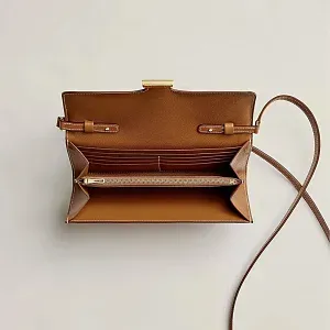 Hermès Кошелек Constance To Go Gold Evercolor Gold Hardware - фото 3