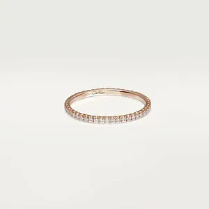 Cartier Обручальное кольцо с бриллиантовым паве Etincelle de 1,5 мм Rose Gold - фото 1