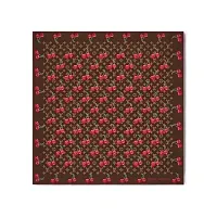 Louis Vuitton Платок-каре Monogram Cerise 90 LV x TM Brown - фото 1