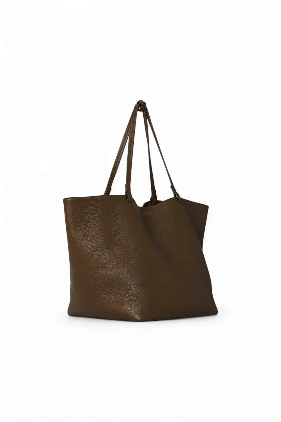 The Row Сумка XL Park Tote Dark Olive из кожи - фото 2