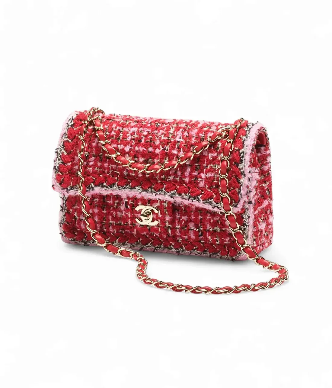 Chanel Маленькая сумка Red, Pink and Black - фото 2