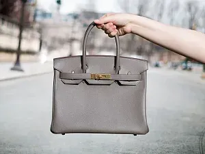 Hermès Сумка Birkin 30 Etain Epsom Gold Hardware - фото 2