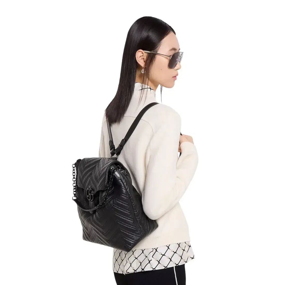 Gucci Рюкзак средний GG Marmont - фото 2