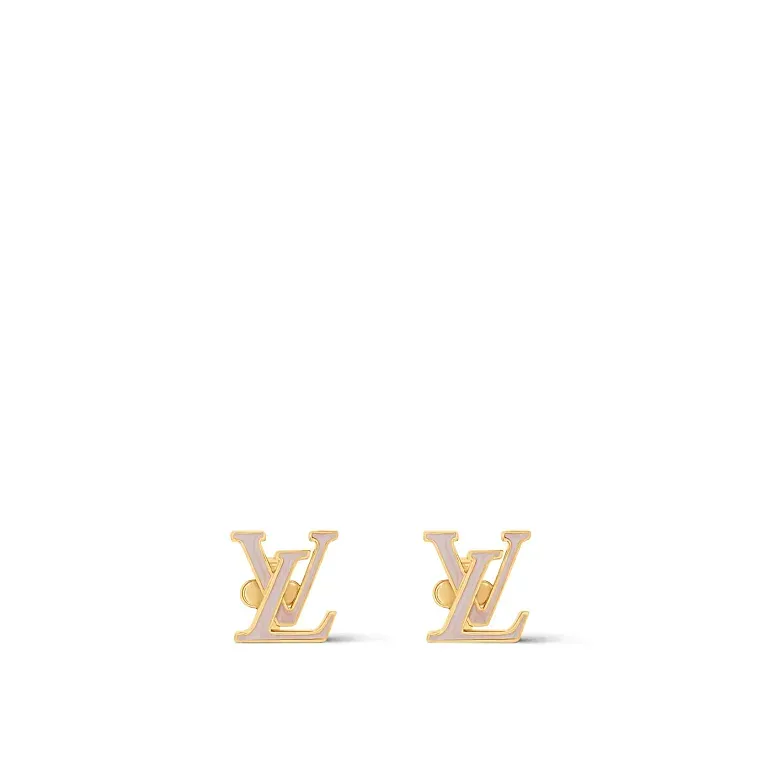 Серьги Iconic Enamel Louis Vuitton Marron Clair - фото 1