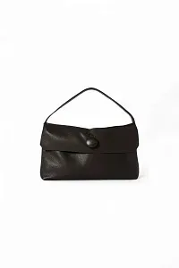 The Row Сумка Sally Black из кожи Dark Brown - фото 1