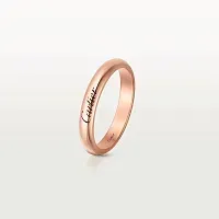 Cartier Обручальное кольцо C de 3 мм Rose Gold - фото 1