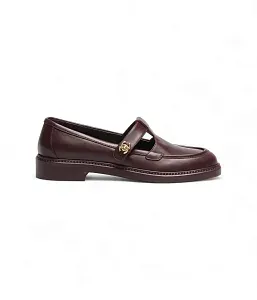 Chanel Кожаные лоферы Bordeaux - фото 1