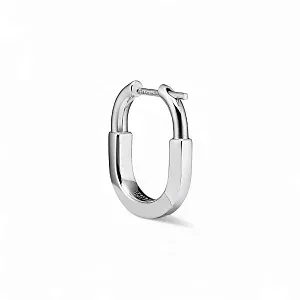 Tiffany & Co. Серьги Lock Small Earrings in White Gold with Diamonds - фото 4