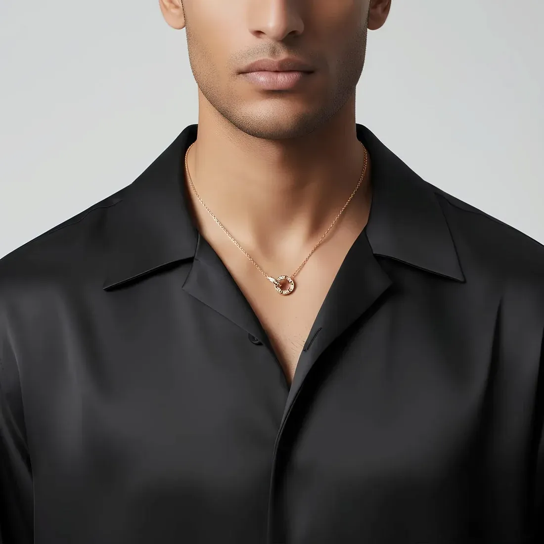 Cartier Кулон Love, paved Men Rose Gold - фото 2