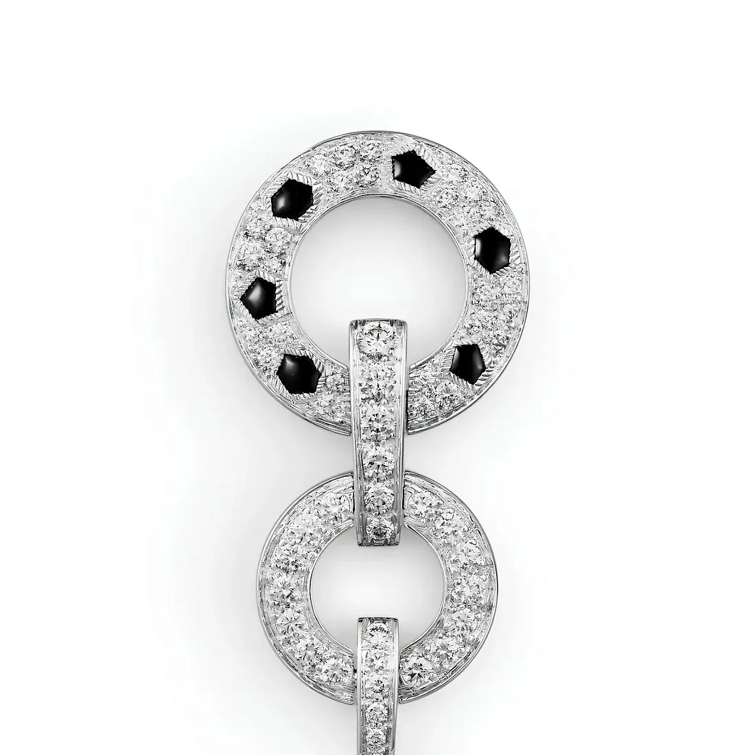 Cartier Серьги Panthere de earrings, paved - фото 3