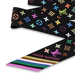Louis Vuitton Шелковая лента Monogram Multicolor BB TM x Black - фото 3