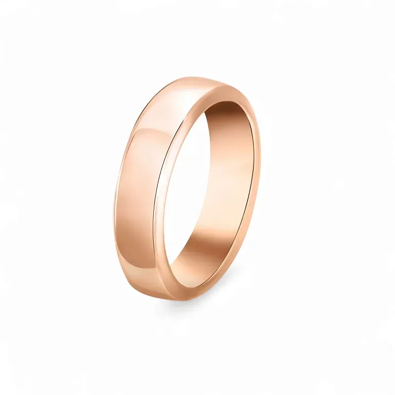 VAN CLEEF AND ARPELS Обручальное кольцо Toujours Van Cleef & Arpels Men 5 мм Rose Gold - фото 1