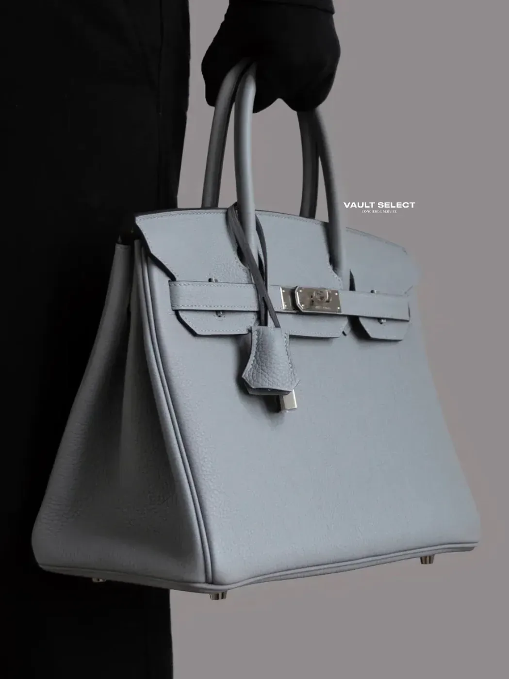 Hermès Сумка Birkin 30 Gris Pantin Togo Palladium Hardware - фото 2