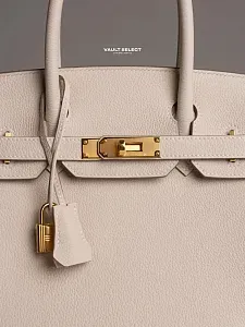 Hermès Сумка Birkin 30 Craie Togo Gold Hardware - фото 9