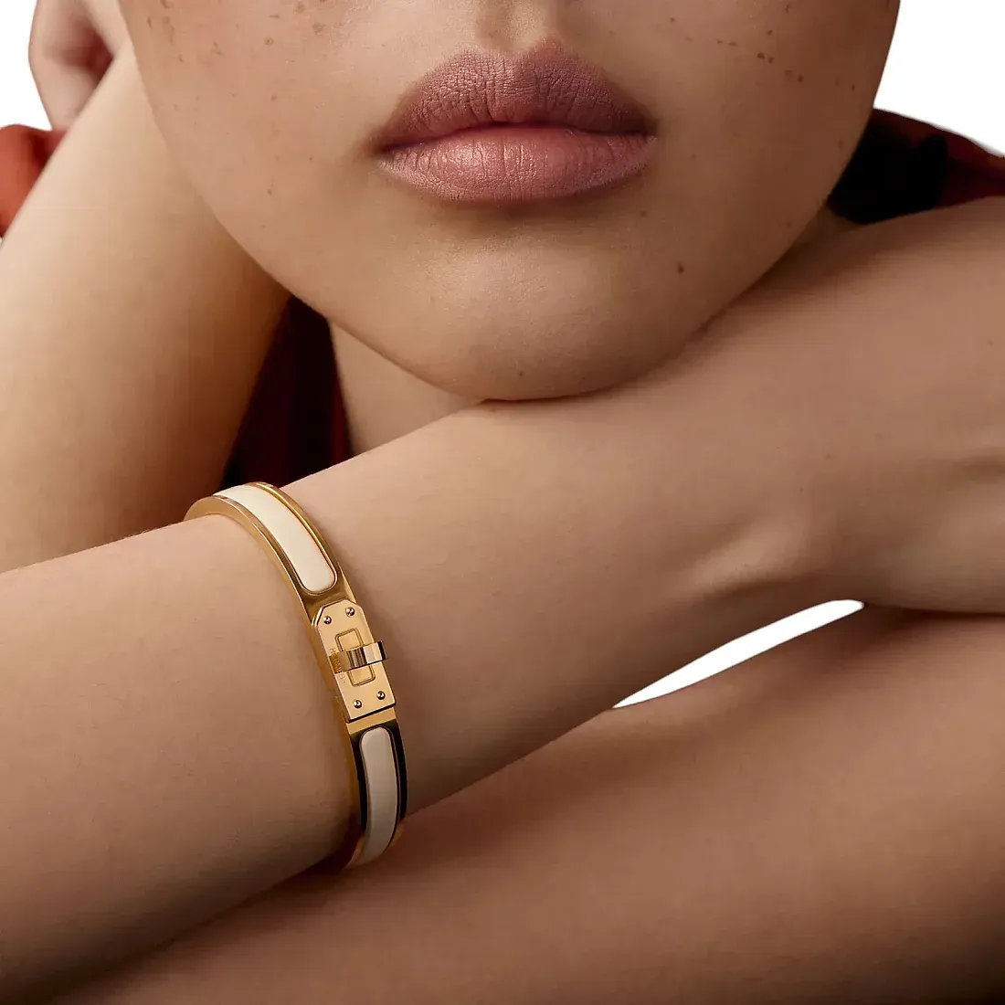Hermès Браслет Mini Clic Kelly Creme - фото 2
