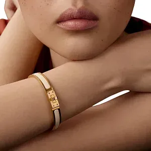 Hermès Браслет Mini Clic Kelly Creme - фото 2