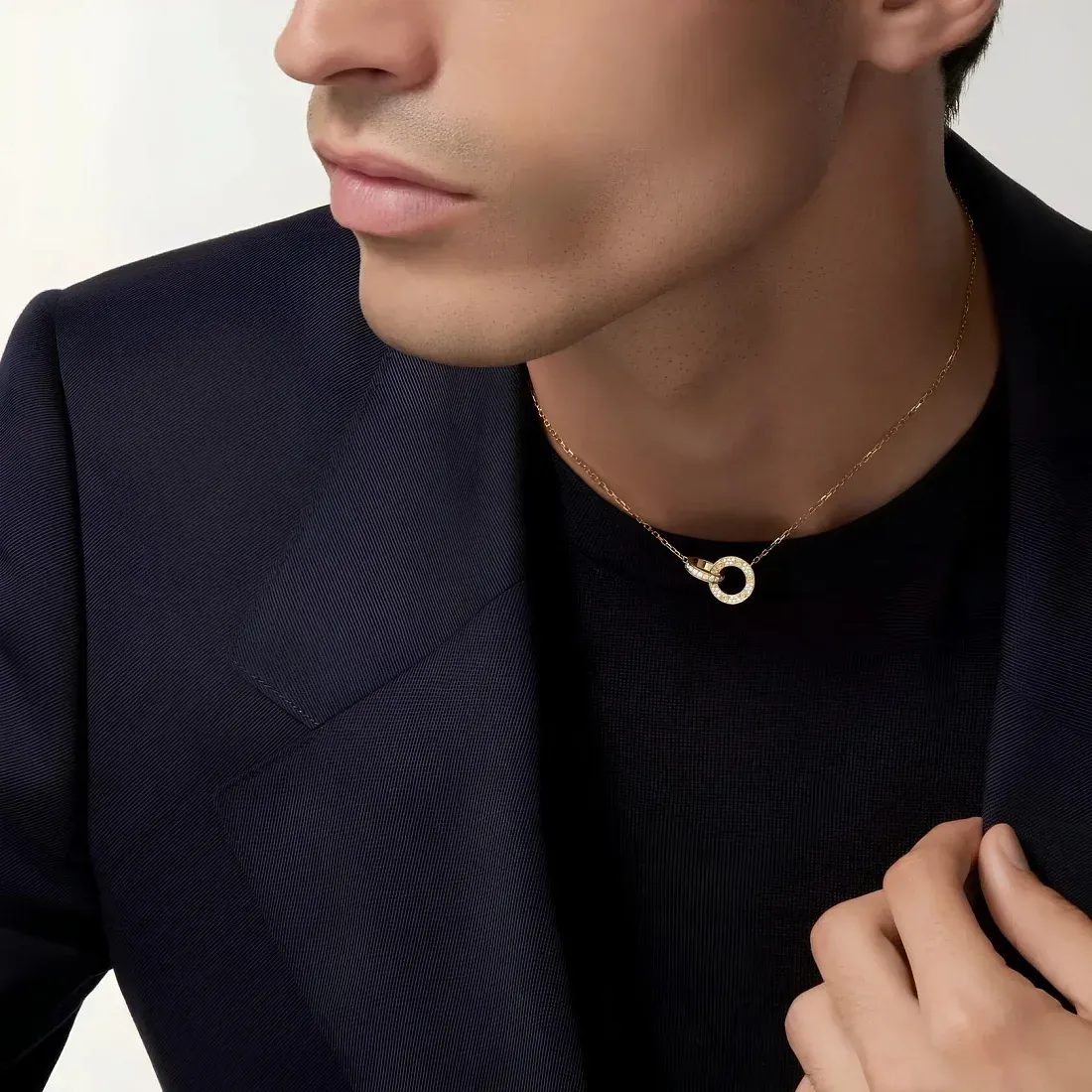 Cartier Кулон Love, paved Men Yellow Gold - фото 2