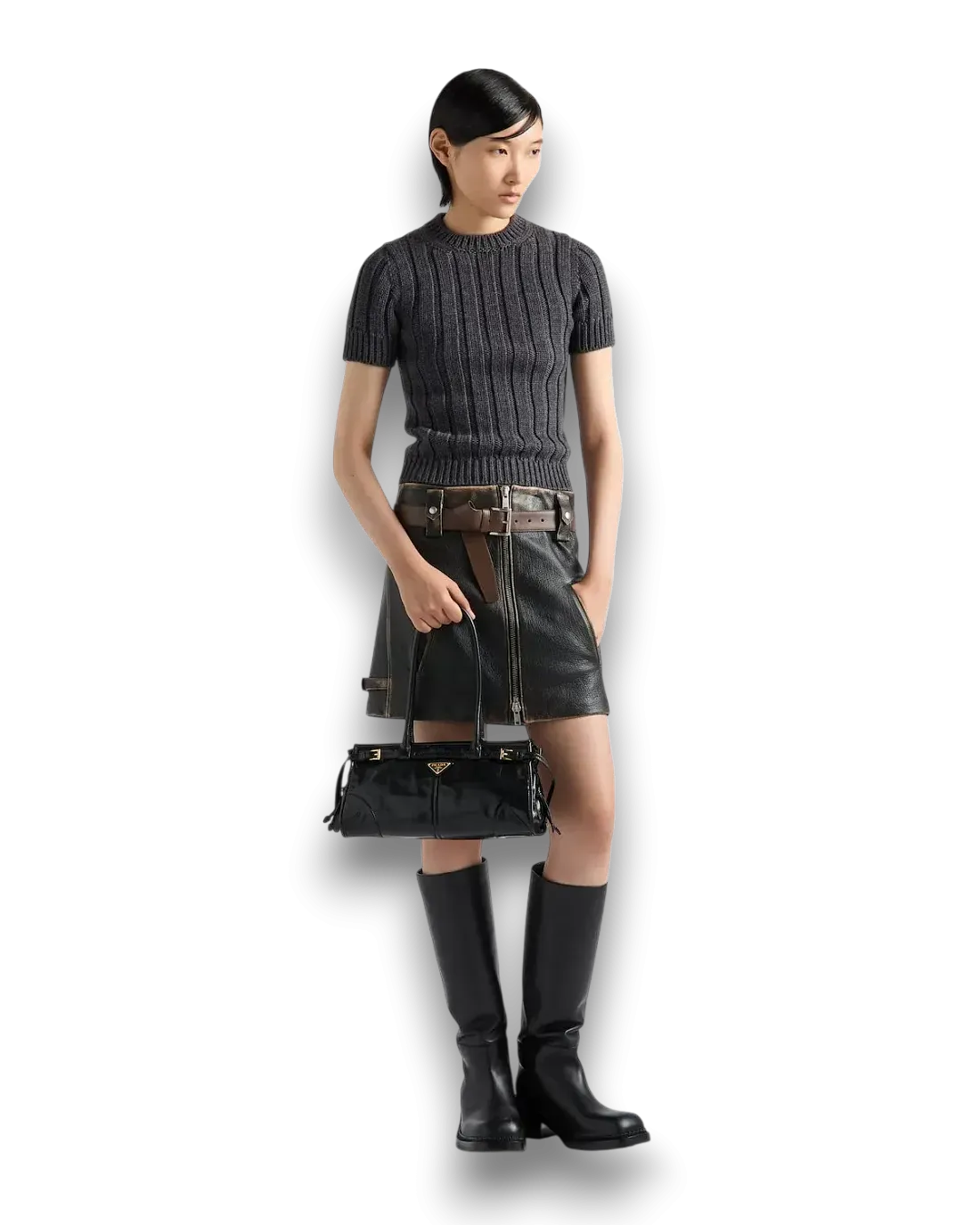 Prada Сумка Bonnie medium leather - фото 2