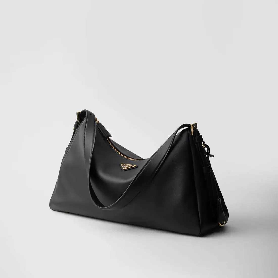 Prada Сумка на плечо Aimee Large из кожи Black - фото 3