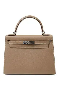 Hermès Kelly 28 Etoupe Epsom PHW Preloved - фото 1