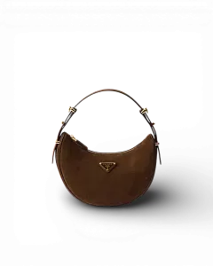 Prada Сумка Arque suede shoulder - фото 1