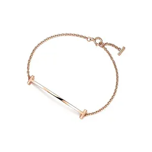 Tiffany & Co. Браслет T Smile Bracelet Rose Gold - фото 1