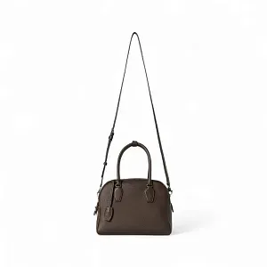 The Row Сумка India 10 Black из кожи Deep Brown - фото 3