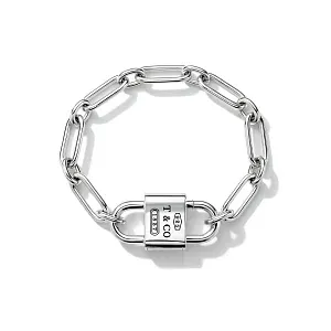 Tiffany & Co. Браслет Large double-shackle padlock bracelet in 925 sterling silver Men - фото 1