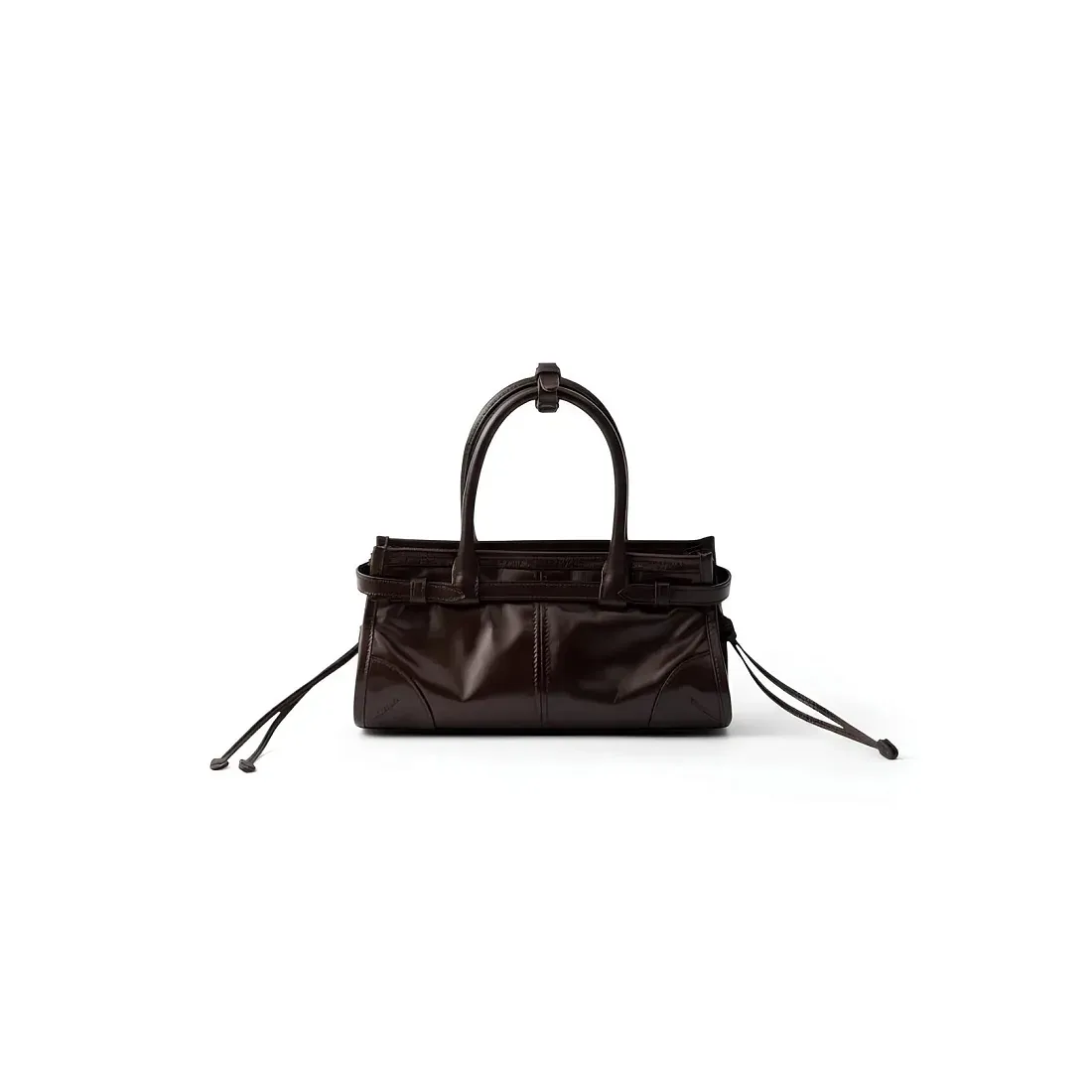 Prada Мини-сумочка Bonnie Dark Brown - фото 3