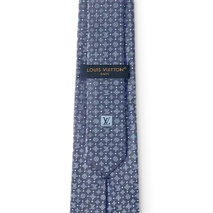 Louis Vuitton Галстук Monogram Shadow Dots Navy Blue - фото 2