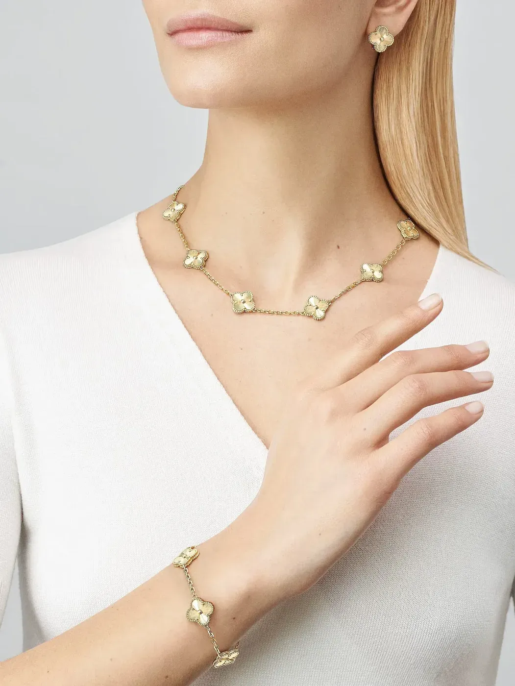 Van Cleef & Arpels Колье Vintage Alhambra 10 мотивов - фото 2